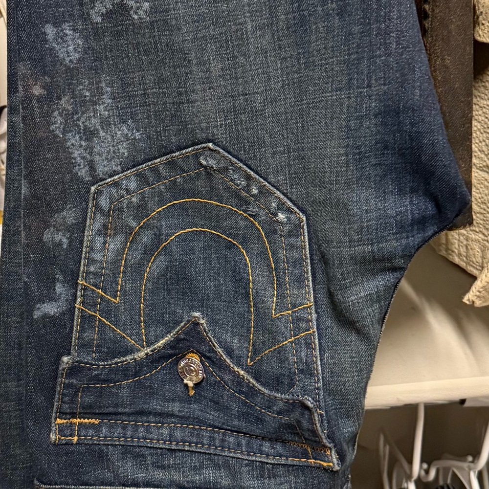 True Religion Dark Blue Boot Cut Jeans